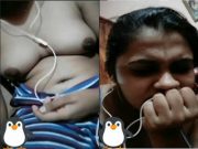 Cute Desi Girl Shows her Boobs and Pussy on Vc Part 3