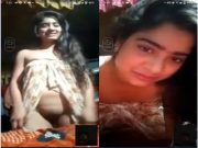 Today Exclusive -Cute Desi girl Showing her Boobs and Pussy on Vc part 8