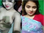 Today Exclusive -Sexy Desi Girl Shows her Boobs and Pussy