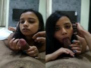 Today Exclusive -Sexy Indian Girl Shows her Blowjob and Shows Her Nude Part 2