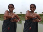 Today Exclusive – Mature Bhabhi OutDoor Bathing