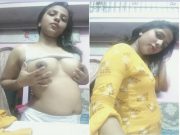 Today Exclusive -Cute Desi Girl Shows Her Boobs and Ass Part 2