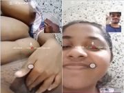 Today Exclusive-Desi Girl Show Fingering On VC