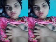 Today Exclusive- Cute Bangla girl Shows Her Boobs