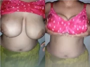 Today Exclusive- Desi Girl Shows Her Big Boobs