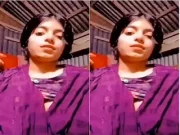 Today Exclusive- Horny Bangla Village Girl Shows Her Boobs and Pussy part 1