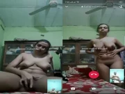 Today Exclusive- Desi Village Girl Shows Her Boobs and Pussy On VC