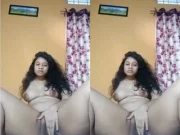 Today Exclusive-Cute Assamese Girl Shows her Boobs and Masturbating Part 2