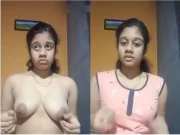 Today Exclusive-Cute Assamese Girl Shows her Boobs and Masturbating Part 1