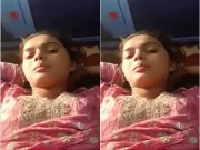 Today Exclusive- Cute Desi Village Girl Showing Her Pussy