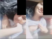 Today Exclusive- Cute Desi girl Shows her Boobs and pussy part 2