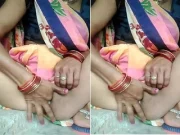 Today Exclusive-Desi Village Bhabhi Shows her We Pussy and Fingering part 2