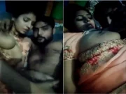 Today Exclusive- Sexy Desi Wife Boobs Sucking By Hubby