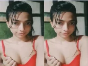 Today Exclusive- Cute Bangla Girl Shows her Boobs and Pussy
