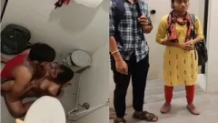 Today Exclusive- Desi Lover Fucking In WashRoom