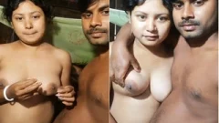 Today Exclusive- Sexy Desi Wife Boobs Pressing by Hubby