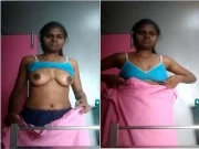 Today Exclusive- Tamil Girl Shows Her Boobs