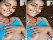 Today Exclusive-Desi Village Girl Shows Her Boobs and Pussy