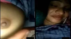 Today Exclusive- Cute Desi girl Shows Her Boobs on VC Part 2