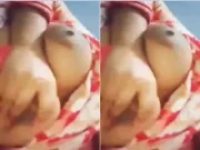 Today Exclusive- Cute Bangla Girl Play with her Boobs part 1
