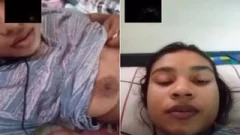 Today Exclusive-Desi Girl Shows her Boobs On VC