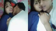 Today Exclusive- Cute Desi Girl Kissing and Fucking part 2