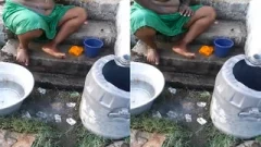 Bhabhi Outdoor bathing