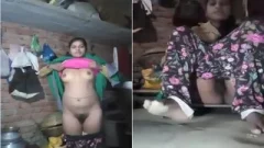 Village Girl Shows Her Boobs and Pussy