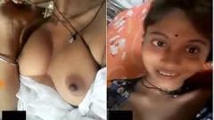 Today Exclusive-Desi girl Shows Her Boobs On VC