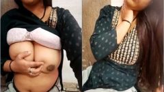 Today Exclusive-Desi Girl Shows Her Boobs