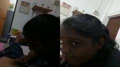 Today Exclusive- Tamil Wife Blowjob With Clear Talking