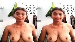 Today Exclusive-Desi Tamil Village Girl Shows her Nude Body part 3