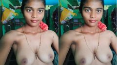 Today Exclusive-Desi Tamil Village Girl Shows her Nude Body part 2