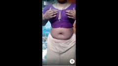 Tamil Bhabi Bathing Naked on Private Tango Live