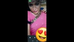 Stripping sari and showing to lover