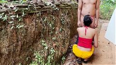 sri lankan wife giving blowjob to village boy in public outdoor